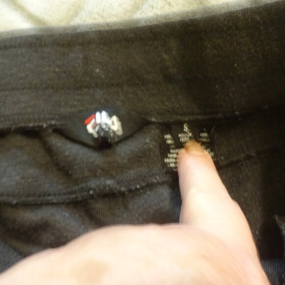 FILA Sport Mens Size Small, Heather Grey Fleece Drawstring Shorts (GUC) - Picture 3 of 4